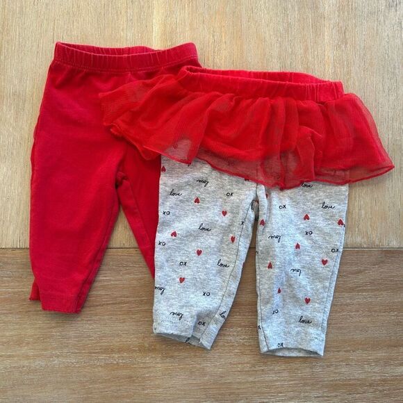 Baby Girl Valentine’s Day Four Piece Outfit Bundle Size 3 months Color Red White - Picture 3 of 7
